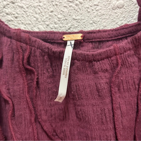 Free People Throwing Shade Mini Dress in Garnet NWOT - Women’s Size Small - Picture 7 of 10